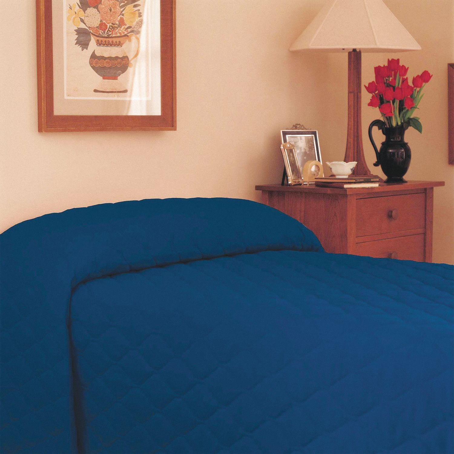 BEDSPREAD,TWIN,NAVY