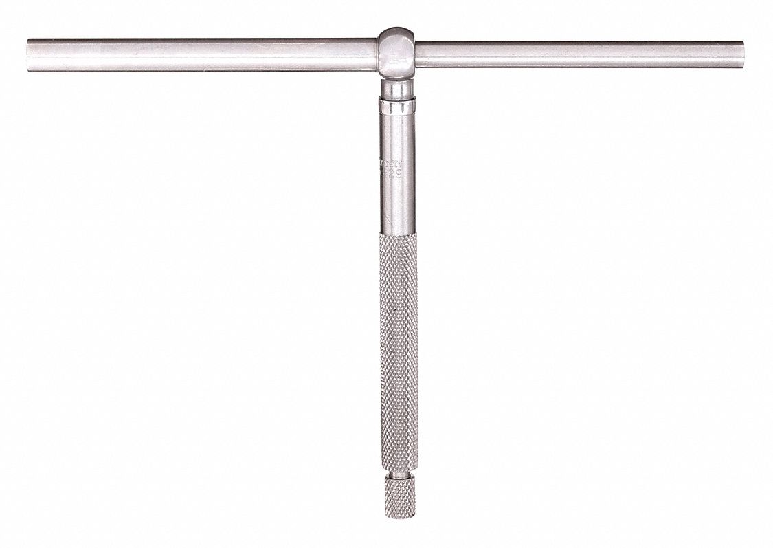Telescoping Gauge: 3 1/2 in to 6 in /89 mm to 150 mm, Double-Arm Plunger