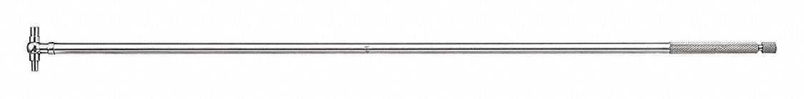 Telescoping Gauge: 1/2 in to 3/4 in /8 mm to 13 mm, Double-Arm Plunger, 12 in Overall Lg