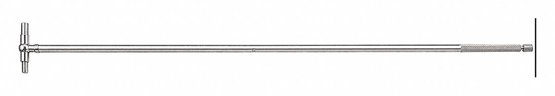 Telescoping Gauge: 3/4 in to 1 1/4 in /19 mm to 32 mm, Double-Arm Plunger, 12 in Overall Lg