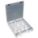 ADJUSTABLE COMPARTMENT BOX,CLEAR