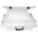 ADJUSTABLE COMPARTMENT BOX, 17¼ IN X 16¾ IN X 5 IN, CLEAR, 106 COMPARTMENTS