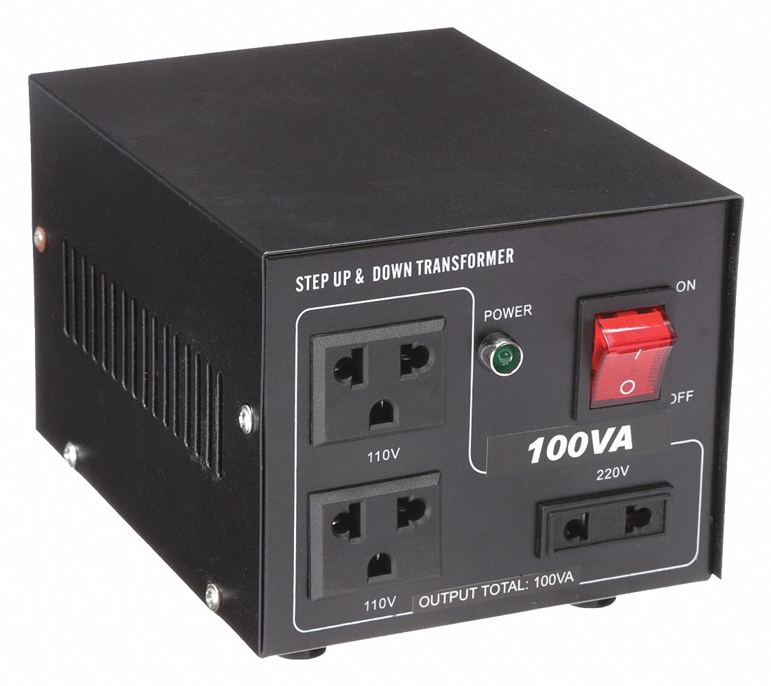 Step Up/Step Down Voltage Converter: 100 VA Power Rating, Single Phase, 50/60 Hz
