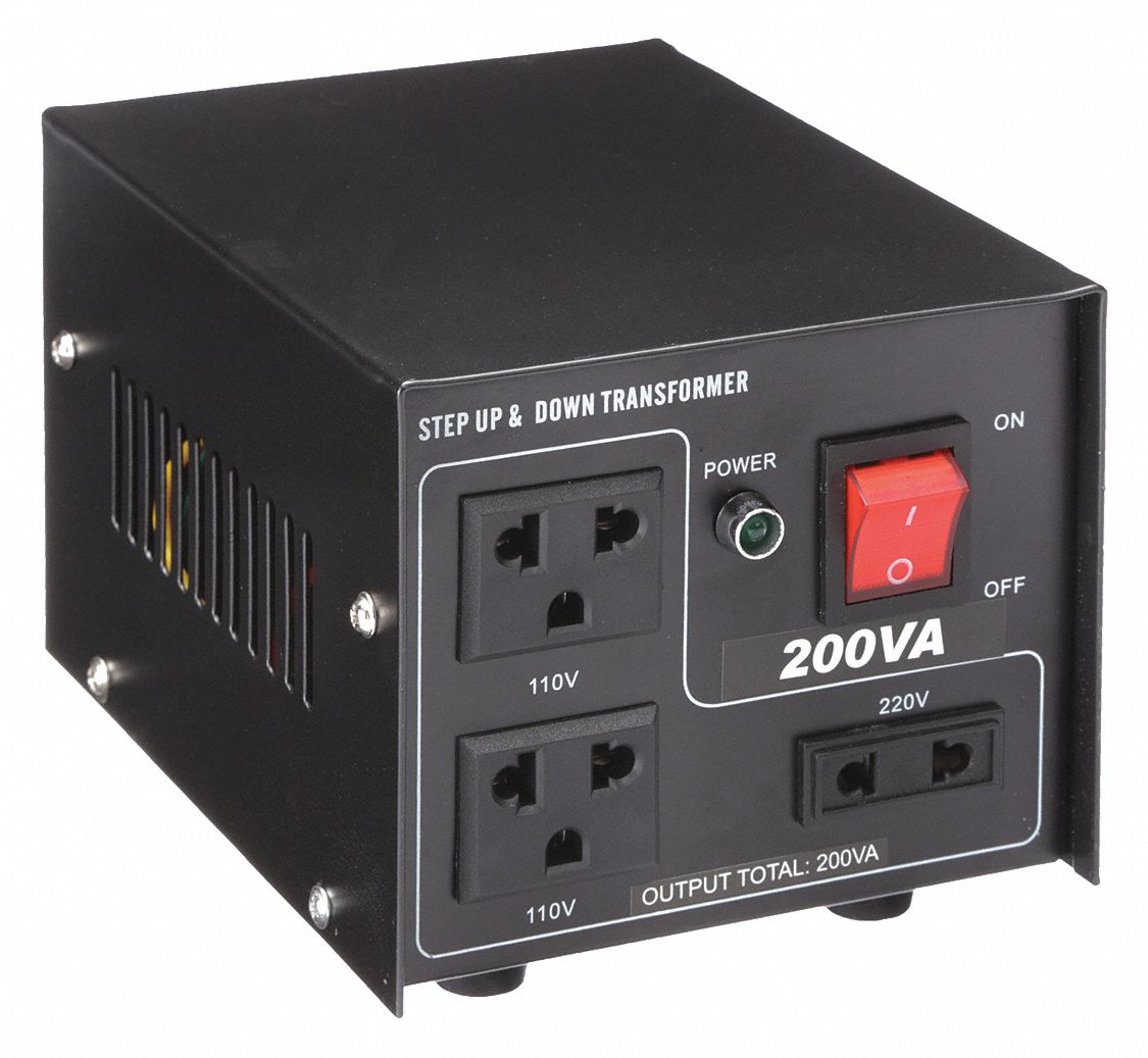 Step Up/Step Down Voltage Converter: 200 VA Power Rating, Single Phase, 50/60 Hz