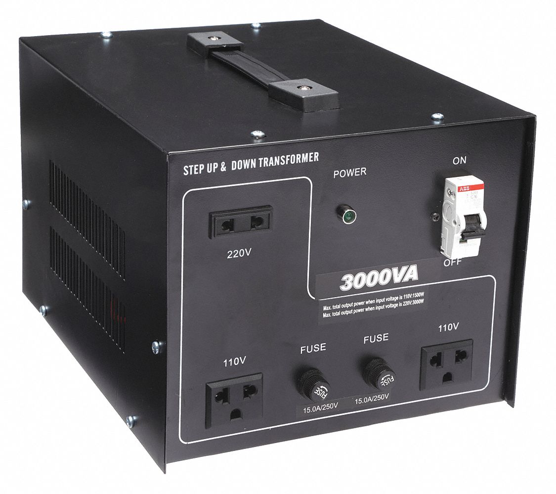 Step Up/Step Down Voltage Converter: 3 kVA Power Rating, Single Phase, 50/60 Hz