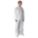 COLLARED DISPOSABLE COVERALLS, MICROPOROUS FILM, SERGED SEAM, WHITE, XL, 6 PK