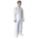 COLLARED DISPOSABLE COVERALLS, MICROPOROUS FILM, ELASTIC CUFFS/ANKLES, M, 6 PK, WHITE