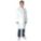 DISPOSABLE LAB COAT, MICROPOROUS FILM LAMINATE, 2 POCKETS, MANDARIN COLLAR, L, 9 PK