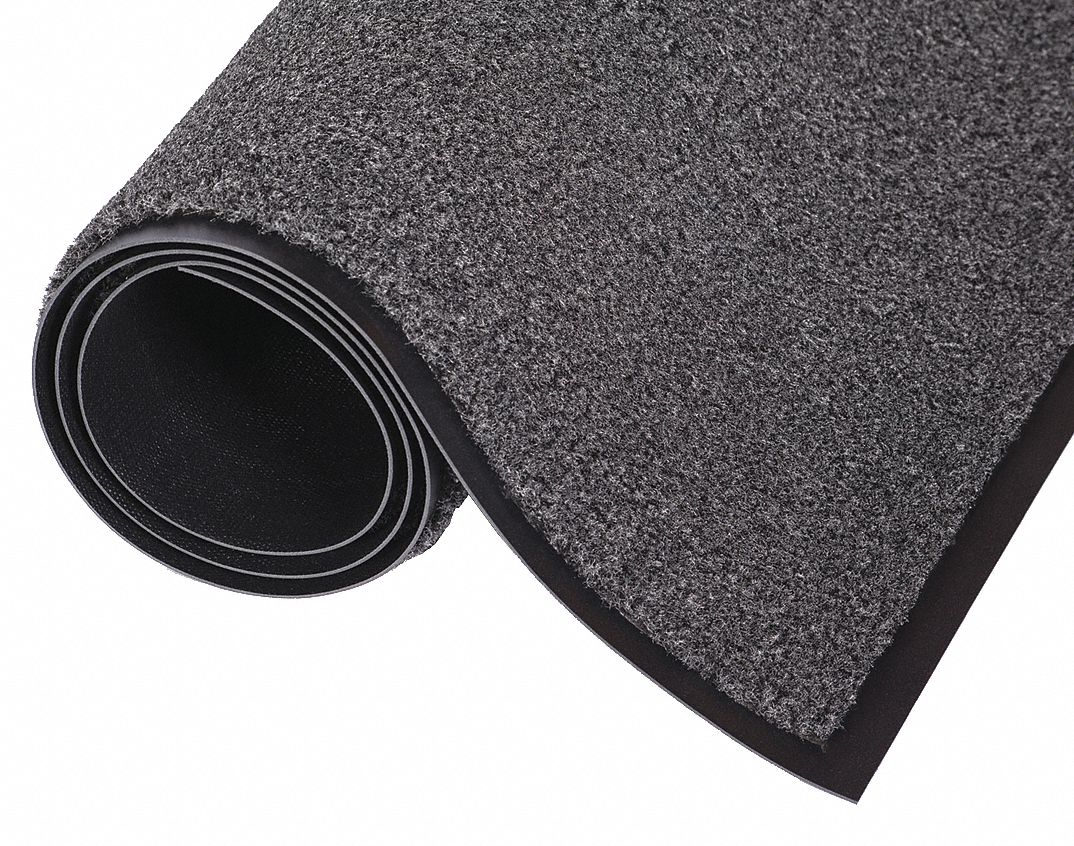 CONDOR Wiper Mat, Charcoal, 3ft. x 4ft. - 30CM07|30CM07 - Grainger