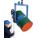 DRUM LIFTER AND POURER, FOR 55 GAL DRUM CAPACITY, PULL CHAIN TILT, METAL, 1,500 LB W CAPACITY