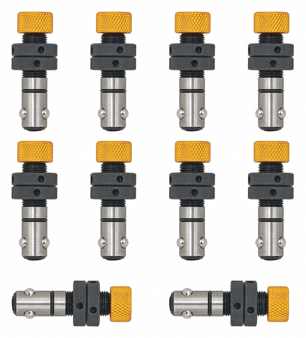BUILDPRO Ball Lock Bolt MultiPk 2.5 in Ht, 1 in Wd, 1 in Dp, 10 PK