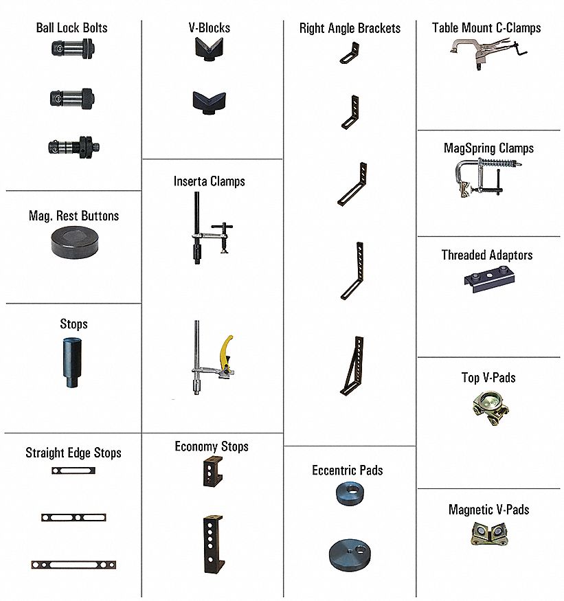 BUILDPRO Modular Fixturing Kit,120 Pc Welding Table Accessories 30D326