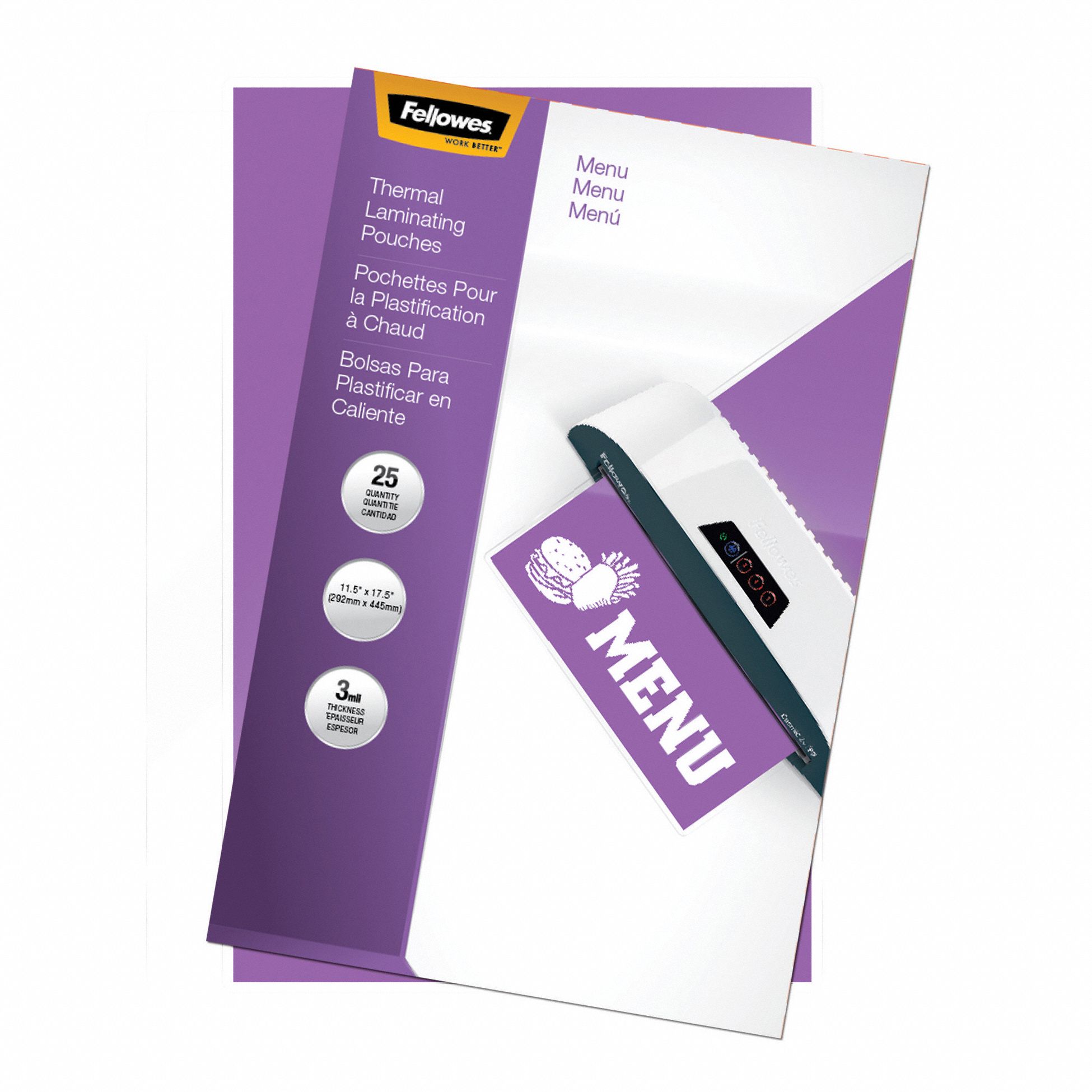 Laminating Pouch 11.5 W 17.5 L PK25