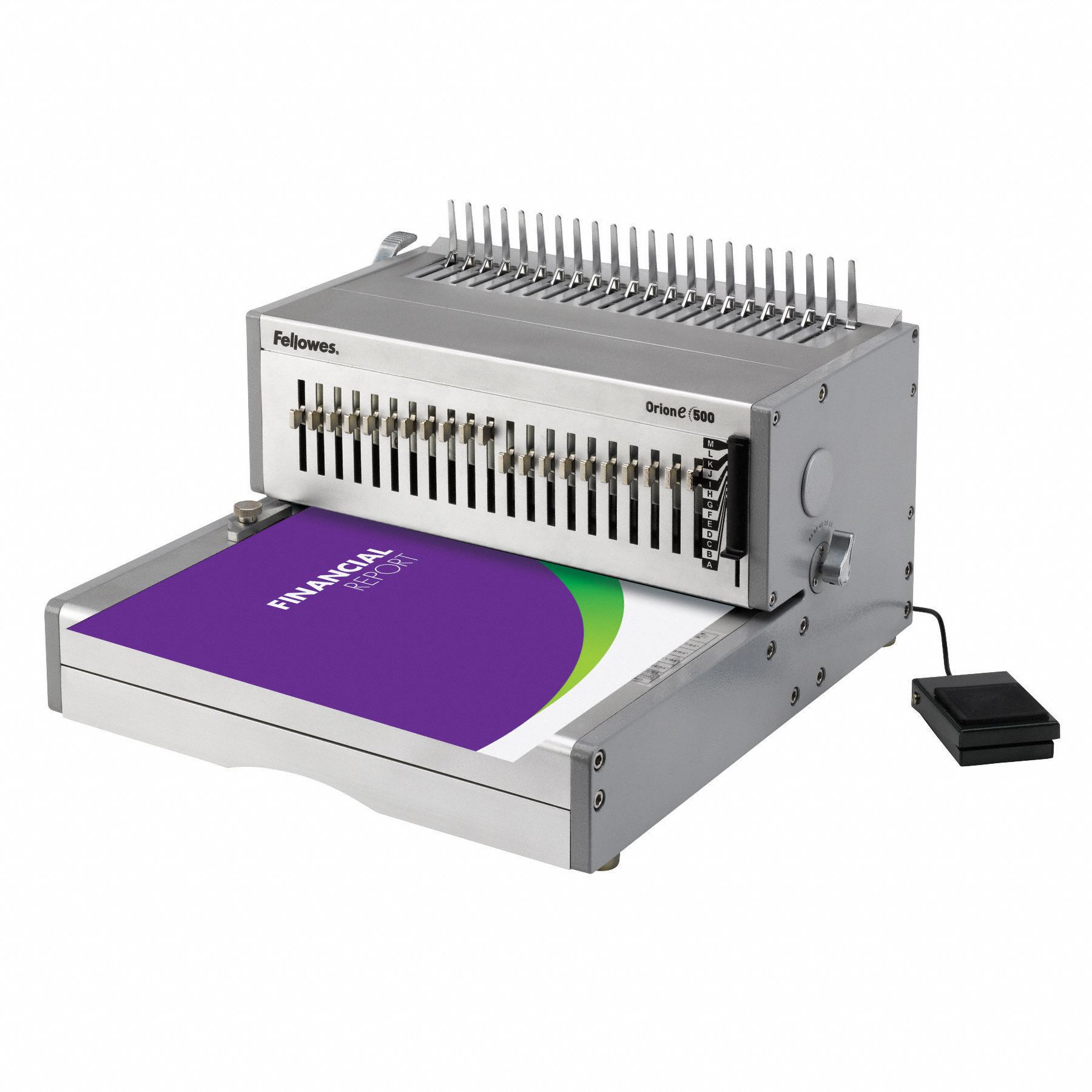 FELLOWES Binding Machine Comb, Electric, 500 Sheets, Electric, 30