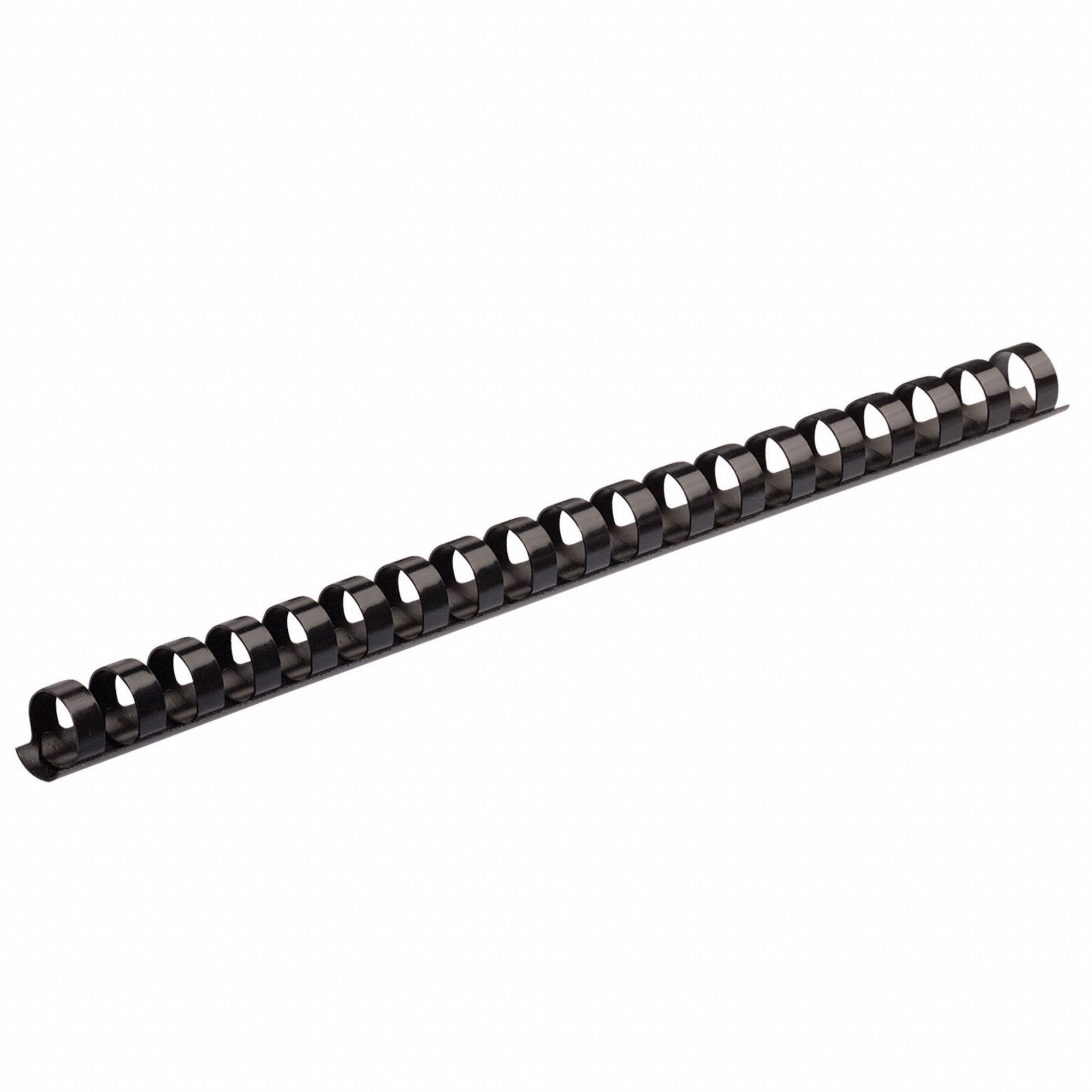 FELLOWES Binding Spine: Comb, 5/16 in Size, Black, 21 to 40 Sheet ...