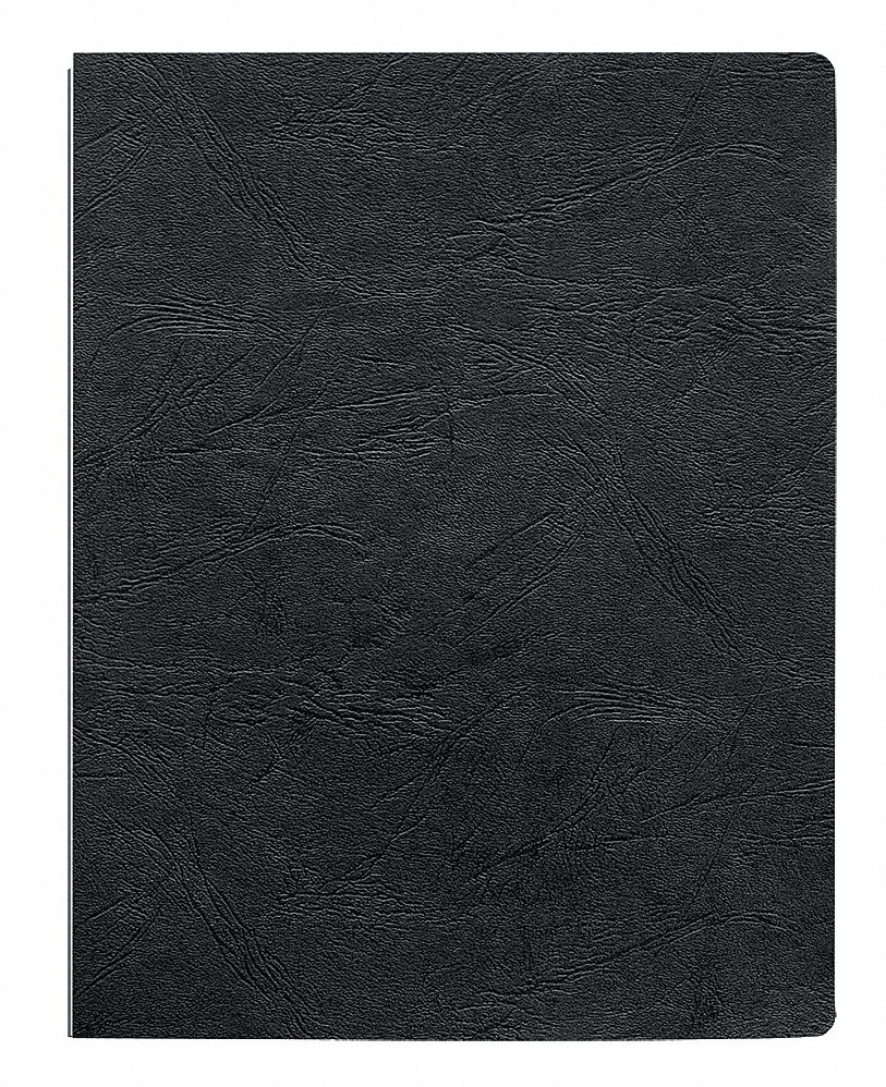 BINDING COVER,BLK,8-3/4X11-1/4 IN.,