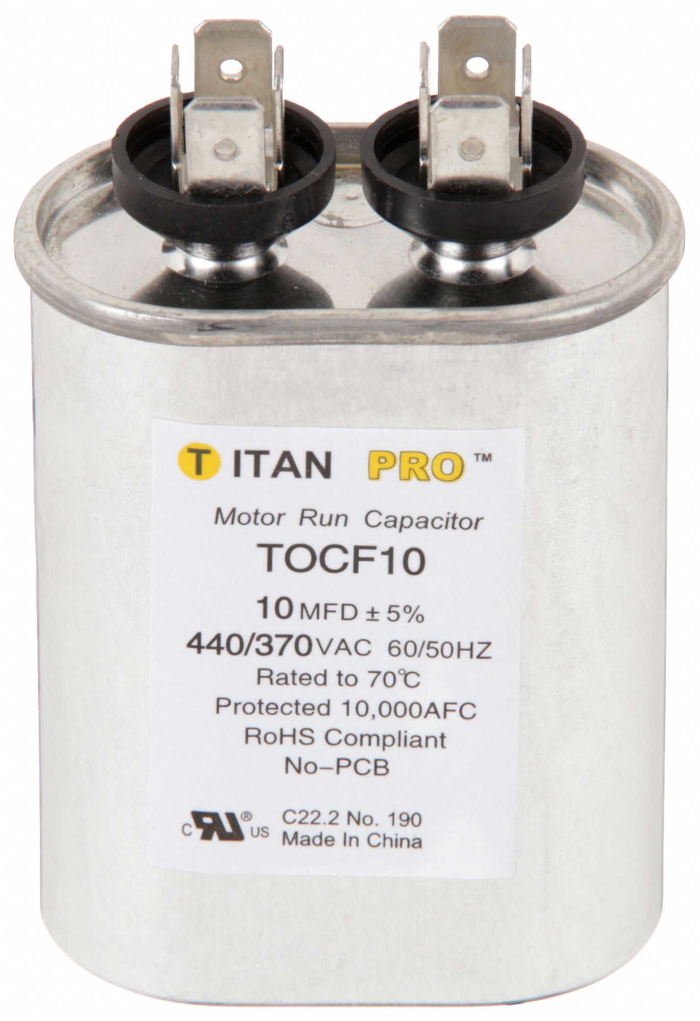 CNDNSTR MARCHE MOTEUR,10 MFD,H 3-3/16 PO