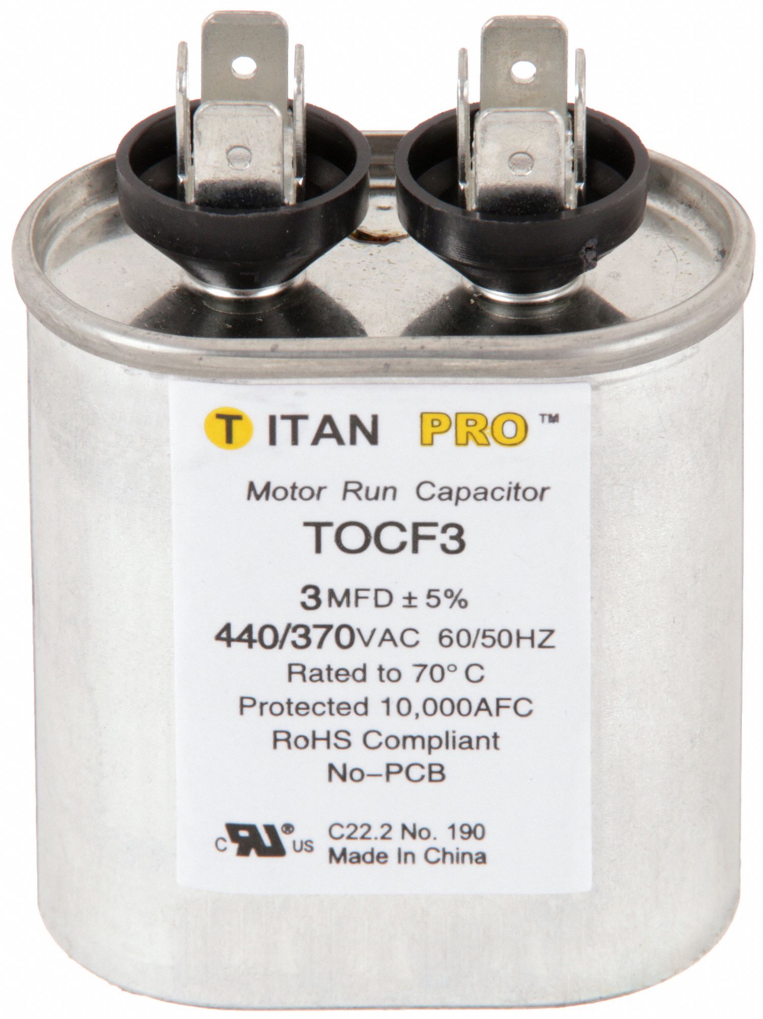 CNDNSTR MARCHE MOTEUR,3 MFD,H 2-3/4 PO