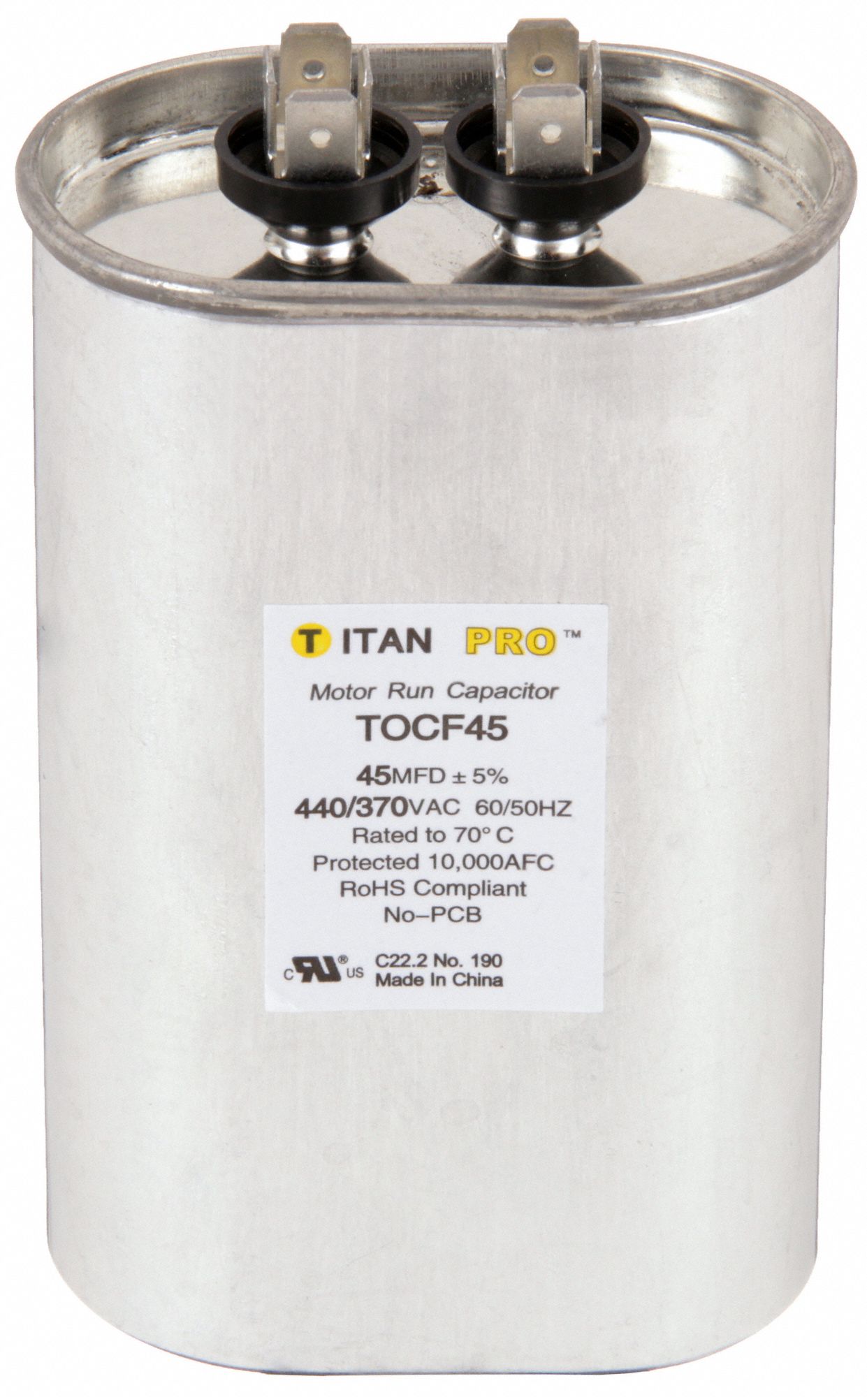 CNDNSTR MARCHE MOTEUR,45 MFD,H 4-15/16PO