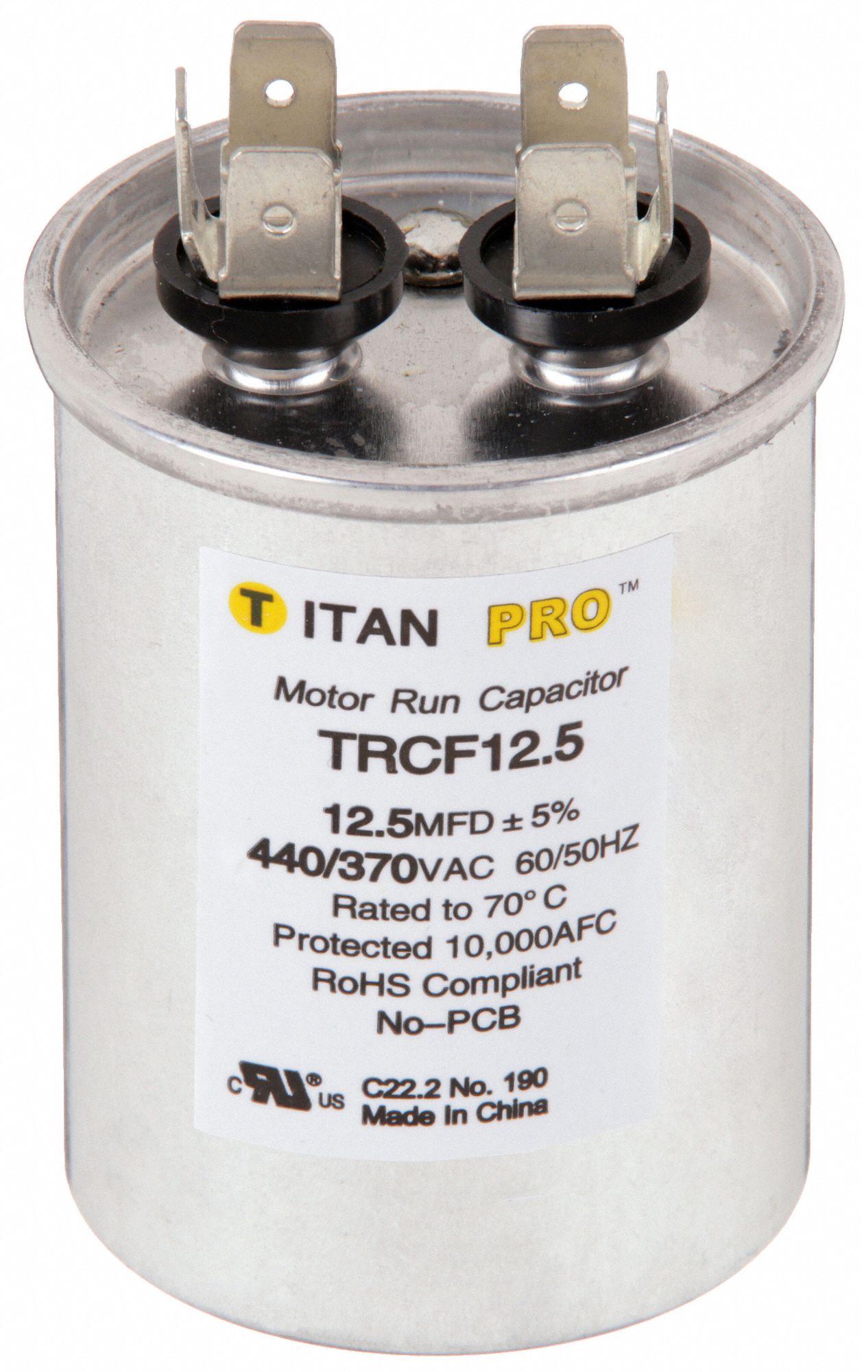 CNDNSTR MARCHE MOTEUR,12.5 MFD,H 2-7/8PO