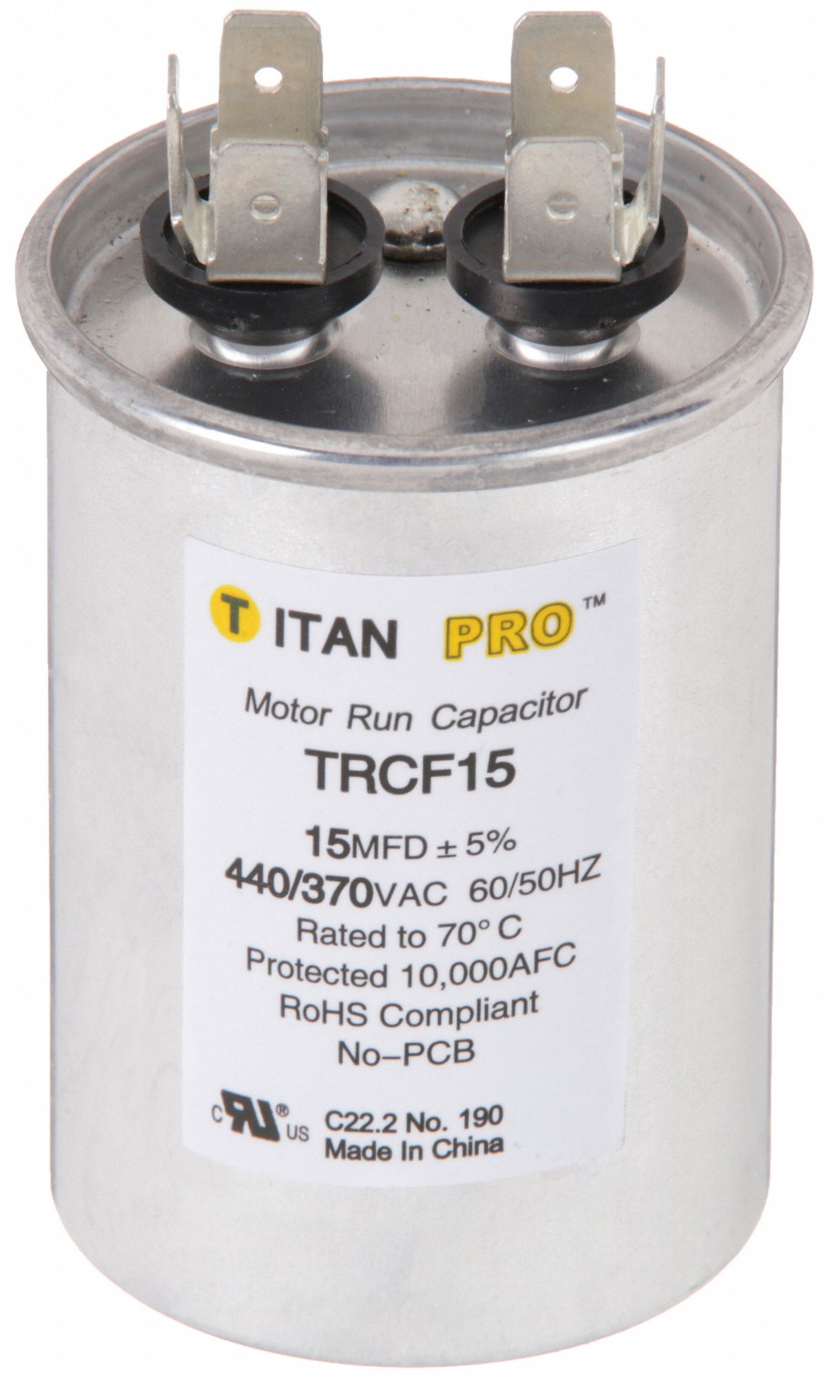 CNDNSTR MARCHE MOTEUR,15 MFD,H 3-1/16 PO