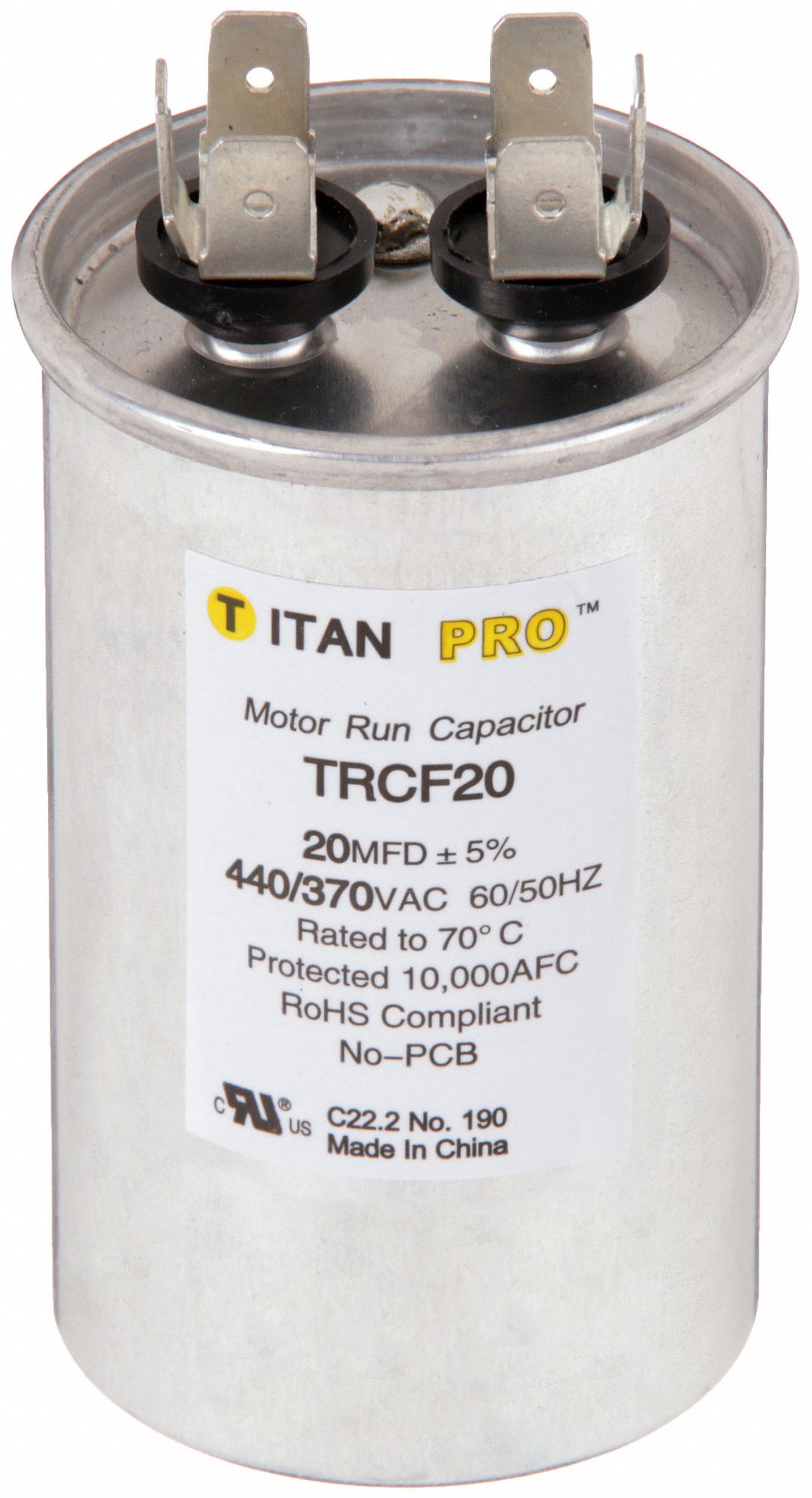 CNDNSTR MARCHE MOTEUR,20 MFD,H 3-7/16 PO