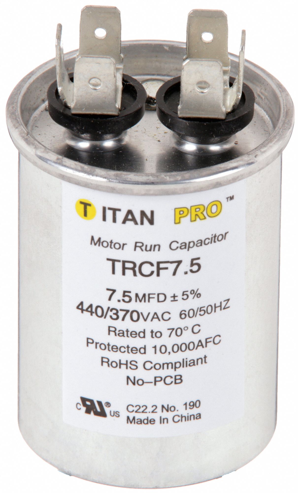 CNDNSTR MARCHE MOTEUR,7.5 MFD,H 2-7/8 PO