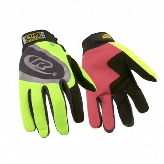 G & F Products High Visibility Reflective Mechanics Work Gloves