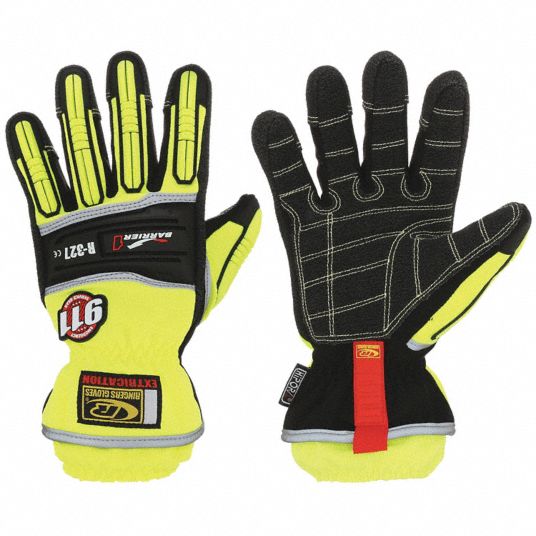 RINGERS GLOVES, High Visibility Green, Kevlar(R), Mechanics Gloves ...