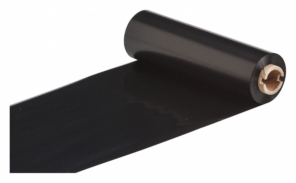 4 in x 242 ft, Black, Single-Color Printer Ribbon - 30DA27|R6213 - Grainger