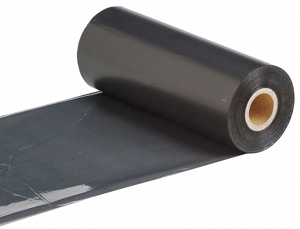 Single-Color Printer Ribbon: 6 7/8 in x 984 ft, Black, Resin, R4900