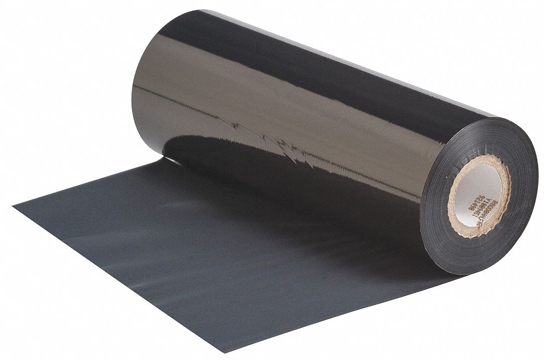 Single-Color Printer Ribbon: 6 7/8 in x 984 ft, Black, Resin, R6000