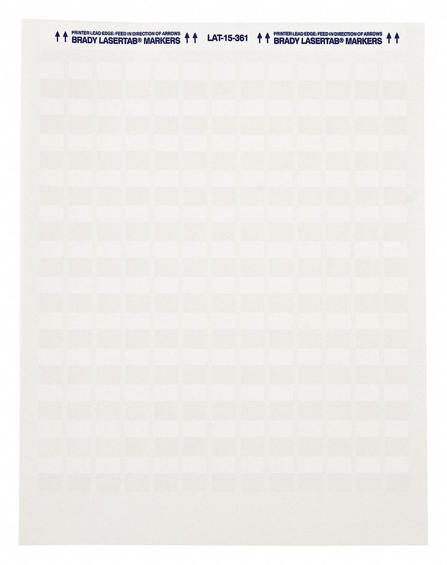 Wraparound Label: 3 5/32 in x 1 7/8 in, Polyester, White (Matte), For 6 AWG to 0 AWG Wire Gauge