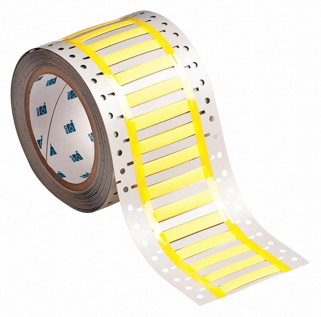 Sleeve Label: 3/16 in x 2 in, Polyvinylidene Fluoride, Yellow (Matte), 500 Labels Included