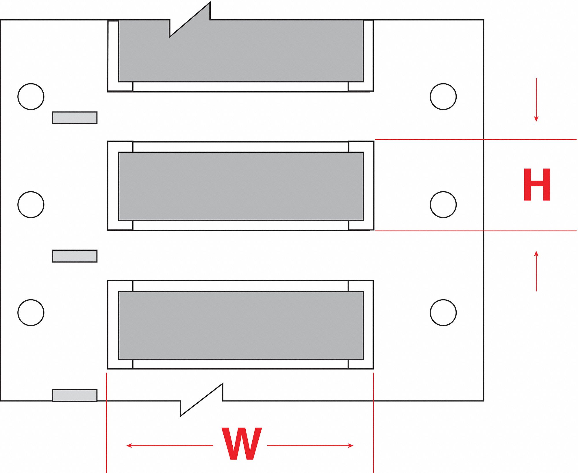 Sleeve Label: 3/8 in x 2 in, Polyolefin, Gray (Matte), For 4 AWG to 12 AWG Wire Gauge