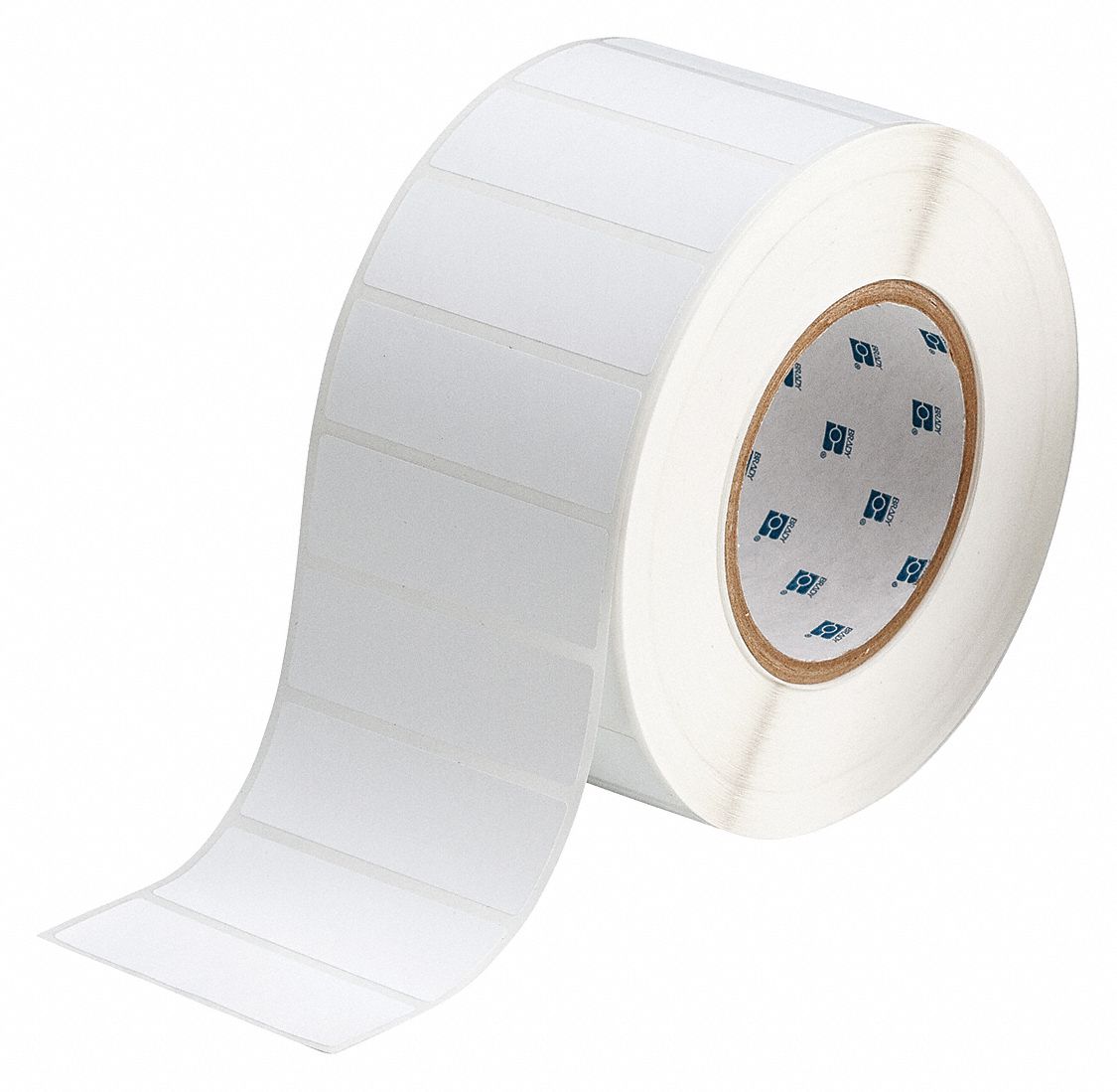 Pre-Cut Label Stock Roll: Tamper Indicating, 1 in x 3 in, 1 in, White (Matte), 3, 000 Labels per Roll