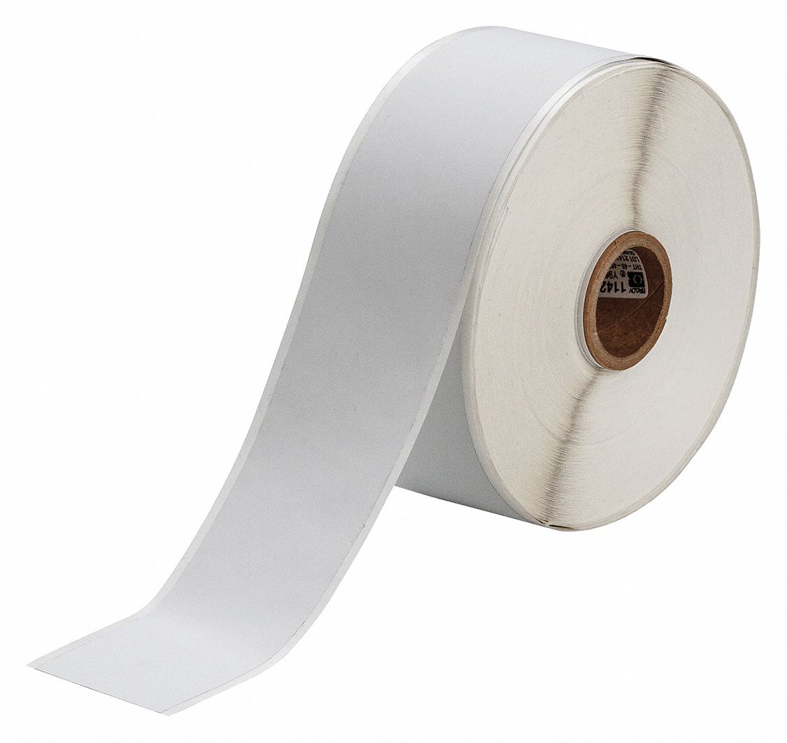 Wraparound Label: Polyvinyl Fluoride, Black on White, For 28 AWG to 20 AWG Wire Gauge