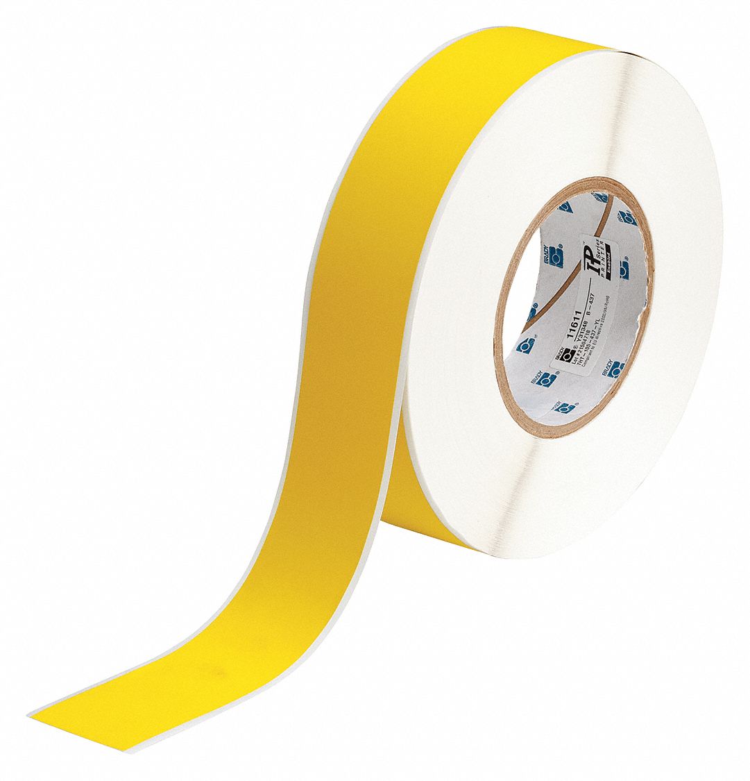 Wraparound Label: Polyvinyl Fluoride, Black on Yellow, For 28 AWG to 20 AWG Wire Gauge