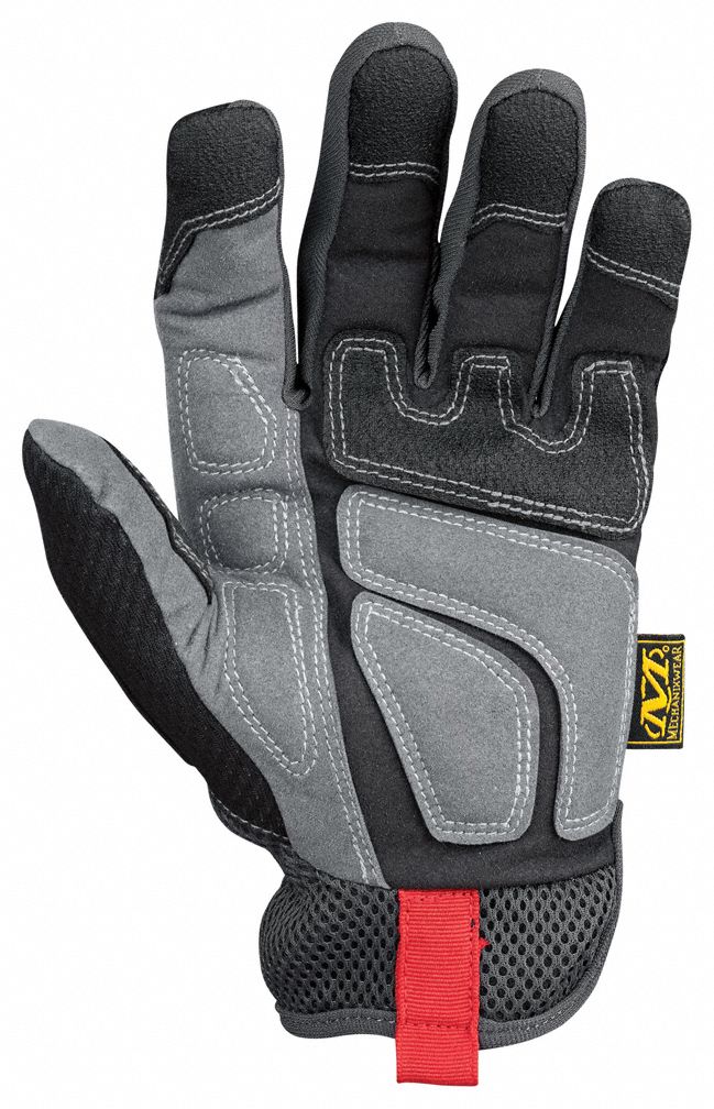 MECHANIX WEAR AntiVibration Gloves, M, Black, PR 30E383H3005009