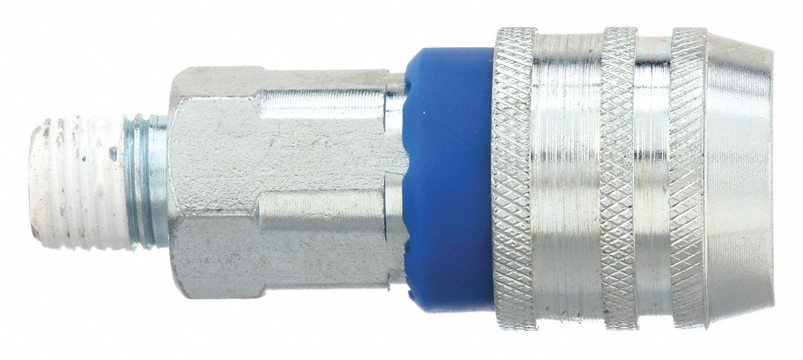 QUICK CONNECT HOSE COUPLING, ¼ IN BODY SIZE, ¼ IN HOSE FITTING SIZE, PUSH-TO-CONNECT