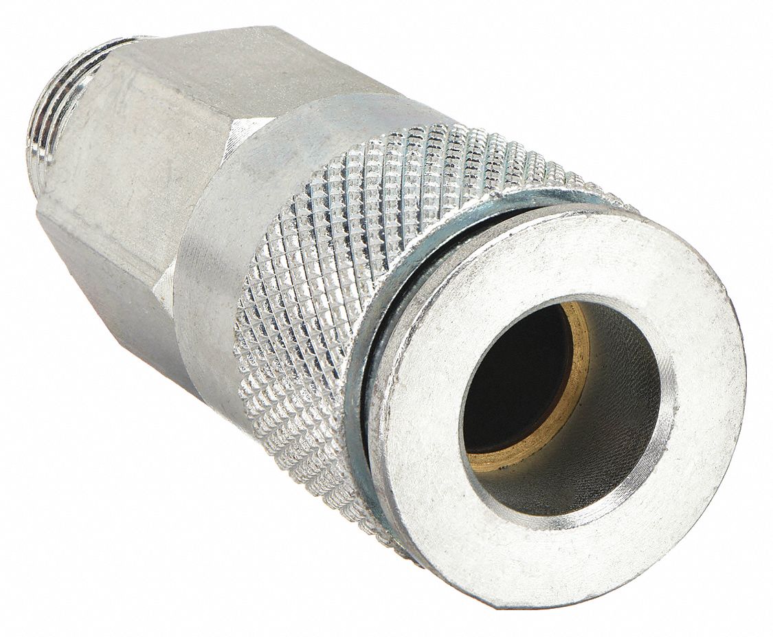 QUICK CONNECT HOSE COUPLING, ½ IN BODY SIZE, ½ IN HOSE FITTING SIZE, PUSH-TO-CONNECT