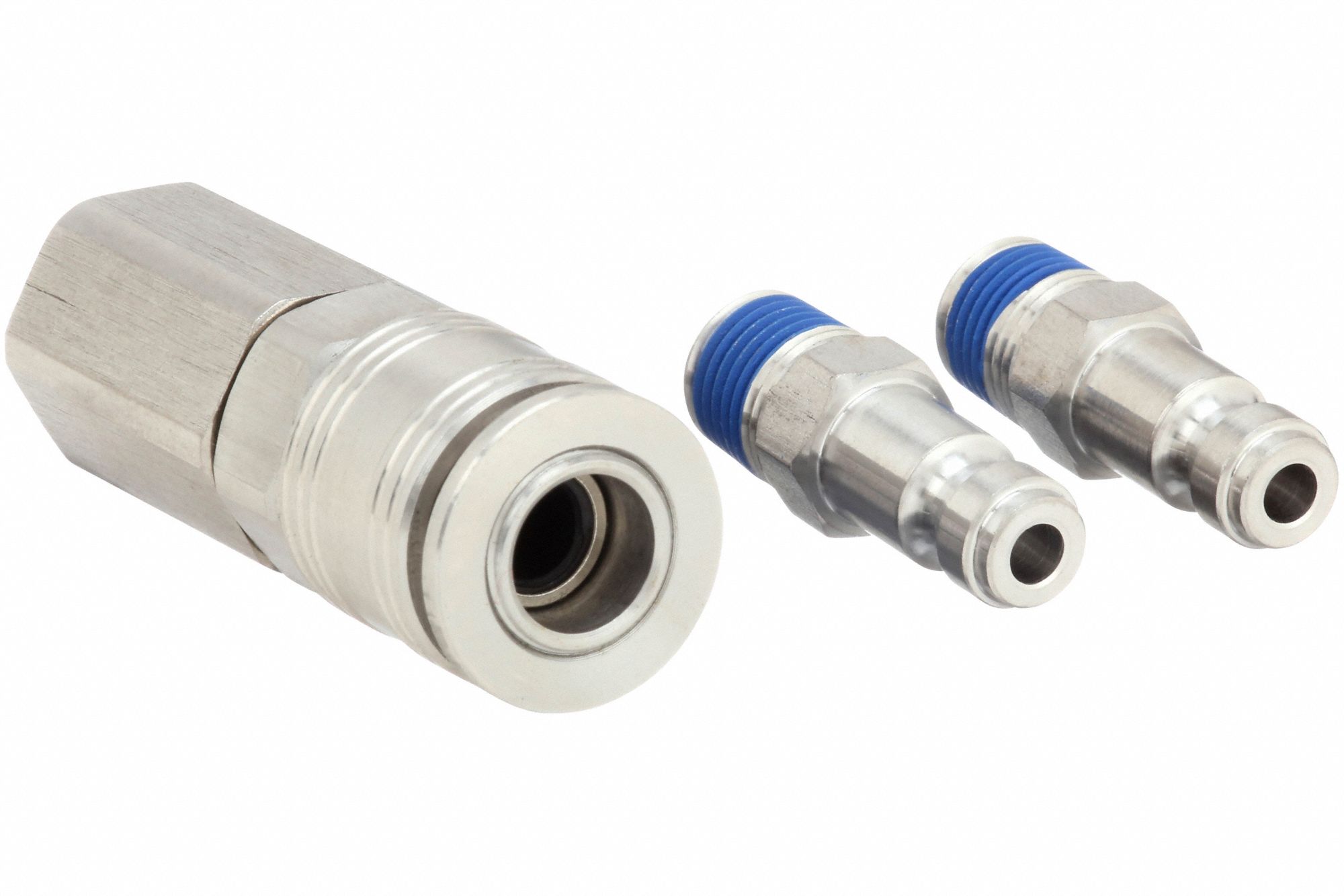 SPEEDAIRE Quick Connect Hose Coupling Set 1/4 in Coupling Size, 1/4 in Hose Fitting Size