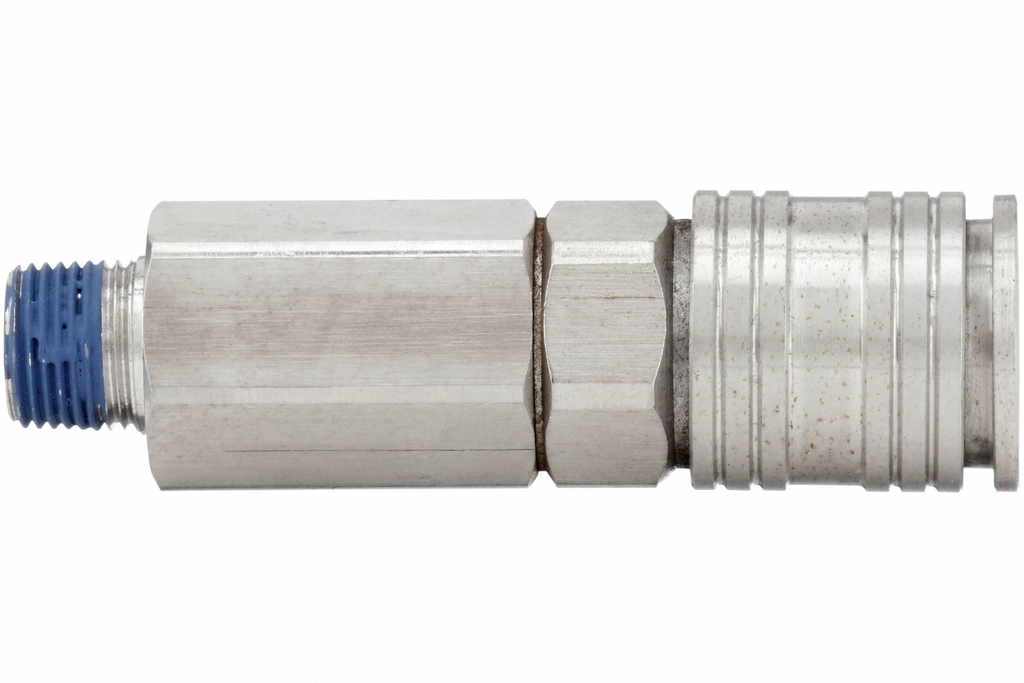 QUICK CONNECT HOSE COUPLING, ¼ IN BODY SIZE, ¼ IN HOSE FITTING SIZE, PUSH-TO-CONNECT