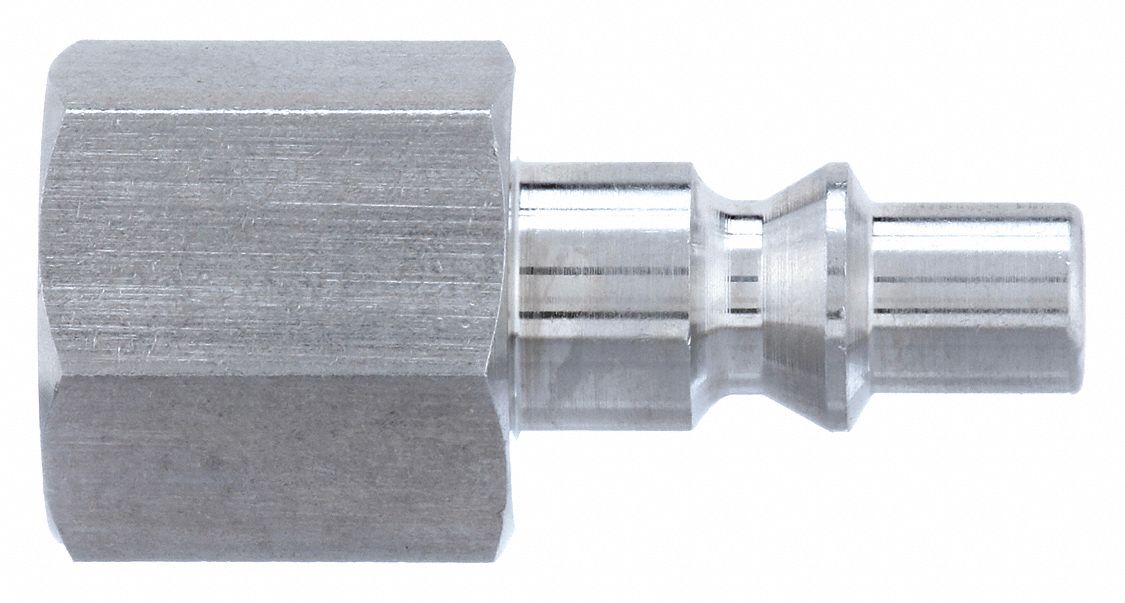 QUICK CONNECT HOSE COUPLING, ¼ IN BODY SIZE, ⅜ IN HOSE FITTING SIZE, FNPT
