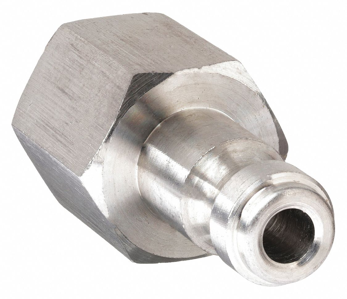 QUICK CONNECT HOSE COUPLING, ¼ IN BODY SIZE, ⅜ IN HOSE FITTING SIZE, FNPT, FEMALE