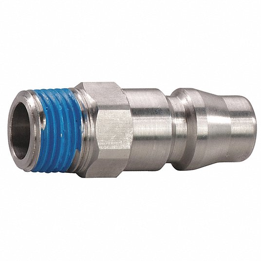 STAINLESS STEEL Quick Connect Plug 1/4" Hose Barb Air Hose Fittings USA 
