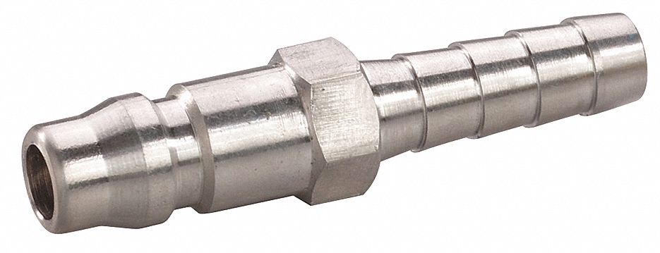 Quick Connect,Plug,1/4" Body,3/8" Barb 30E588 190735612309 eBay