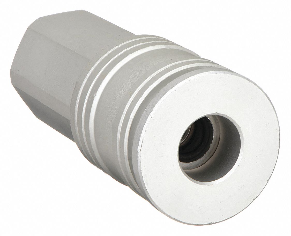 QUICK CONNECT HOSE COUPLING, ⅜ IN BODY SIZE, ⅜ IN HOSE FITTING SIZE, PUSH-TO-CONNECT