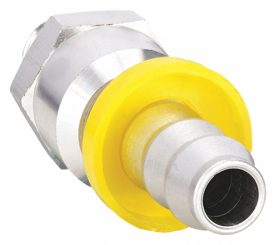 PUSH-ON HOSE FITTING, HOSE BARB X NPT, ⅜ X ¼ IN FITTING SIZE, MALE X MALE, STRAIGHT