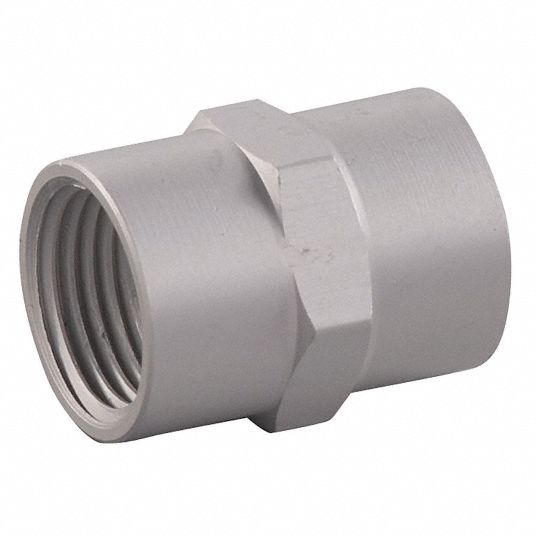 SPEEDAIRE 1/4 in (F)NPT 6061T6 Aluminum Pipe Coupling 30E64930E649